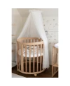 Baldacchino in tulle per lettino + supporto incluso - Ecru