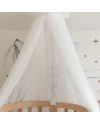 Baldacchino in tulle per lettino + supporto incluso - Ecru