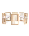 Lettino 7in1 con materasso - Naturale | Waldin