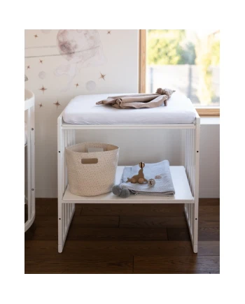 Lettino Ovale 7in1 con Materasso - Bianco | Waldin®