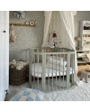 Lettino 5in1 con opzione materasso e culla - Olive | Waldin