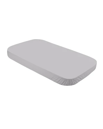Lenzuolo con angoli in cotone biologico 124x73 cm – Grigio | Waldin