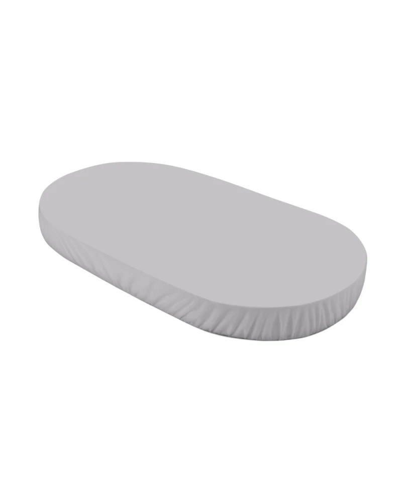 Lenzuolo con angoli in cotone biologico 123x73 cm – Ovale Grigio Lenzuolo con angoli in cotone biologico 123x73 cm – Ovale Grigio