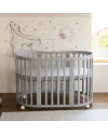 Lenzuolo con angoli in cotone biologico 123x73 cm – Ovale Grigio
