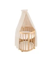 Baldacchino in tulle per lettino + supporto incluso - Beige