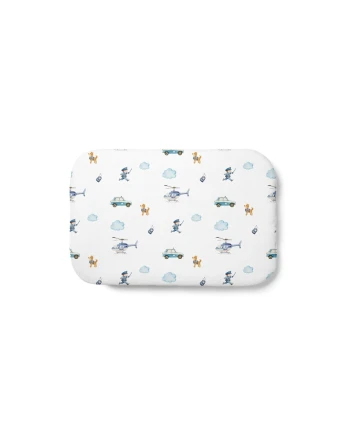 Cuscino in bambù per bambini 60x40 – Polizia | Waldin