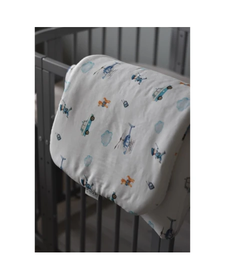 Cuscino in bambù per bambini 60x40 – Polizia | Waldin
