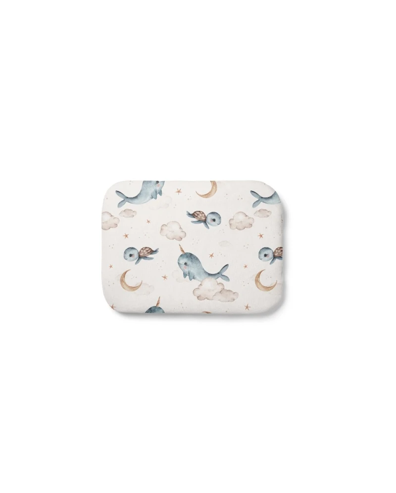 Cuscino in bambù per bambini 30x40 – Balene | Waldin