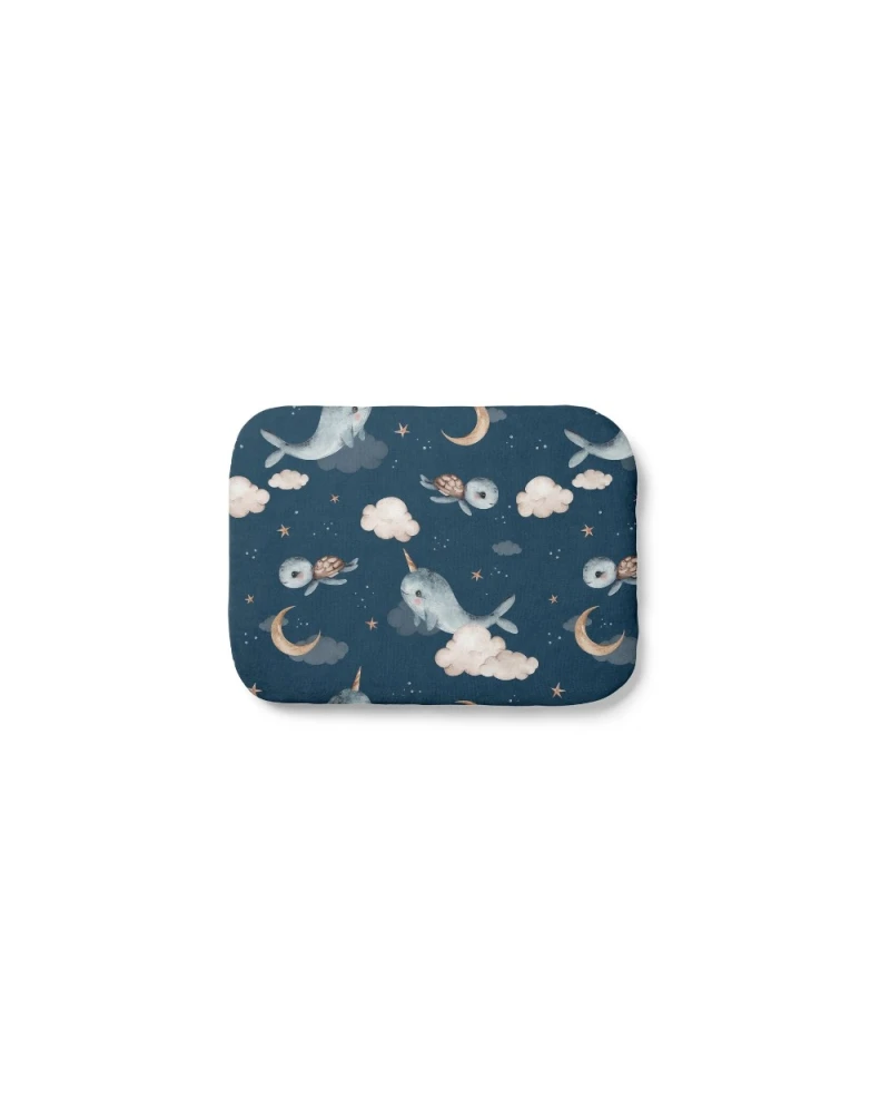 Cuscino in bambù per bambini 30x40 – Balene | Waldin