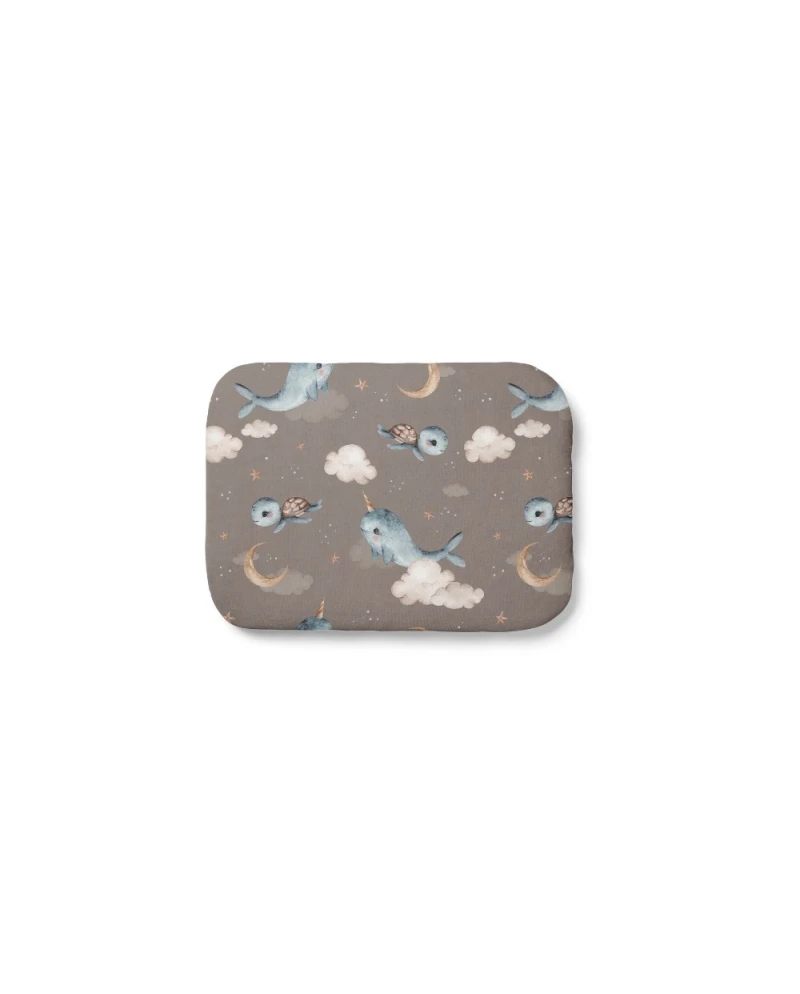 Cuscino in bambù per bambini 30x40 – Balene | Waldin