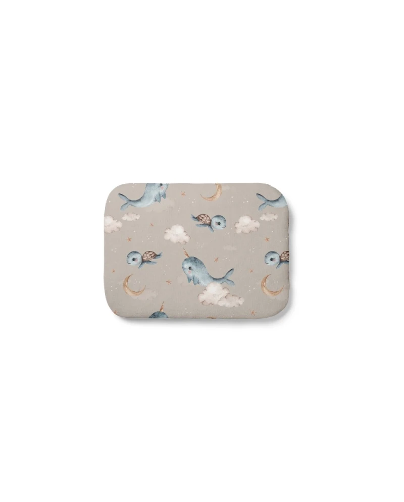 Cuscino in bambù per bambini 30x40 – Balene | Waldin