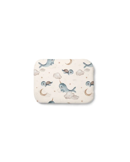 Cuscino in bambù per bambini 30x40 – Balene | Waldin