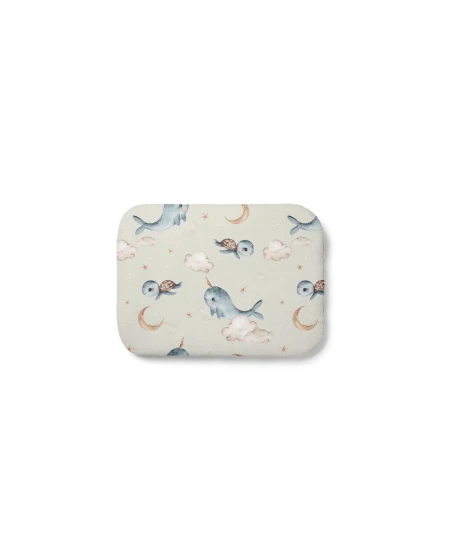 Cuscino in bambù per bambini 30x40 – Balene | Waldin