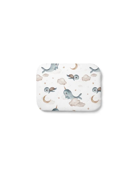 Cuscino in bambù per bambini 30x40 – Balene | Waldin