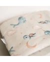 Cuscino in bambù per bambini 30x40 – Balene | Waldin