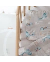 Cuscino in bambù per bambini 30x40 – Balene | Waldin