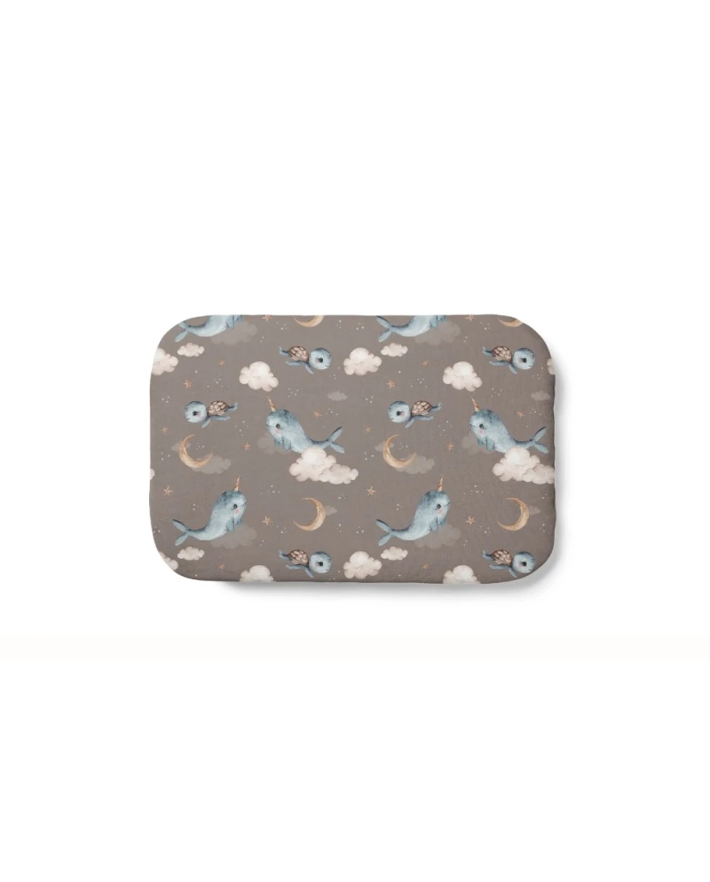 Cuscino in bambù per bambini 60x40 – Balene | Waldin
