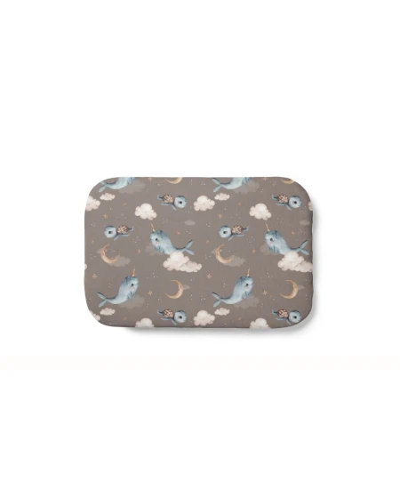Cuscino in bambù per bambini 60x40 – Balene | Waldin