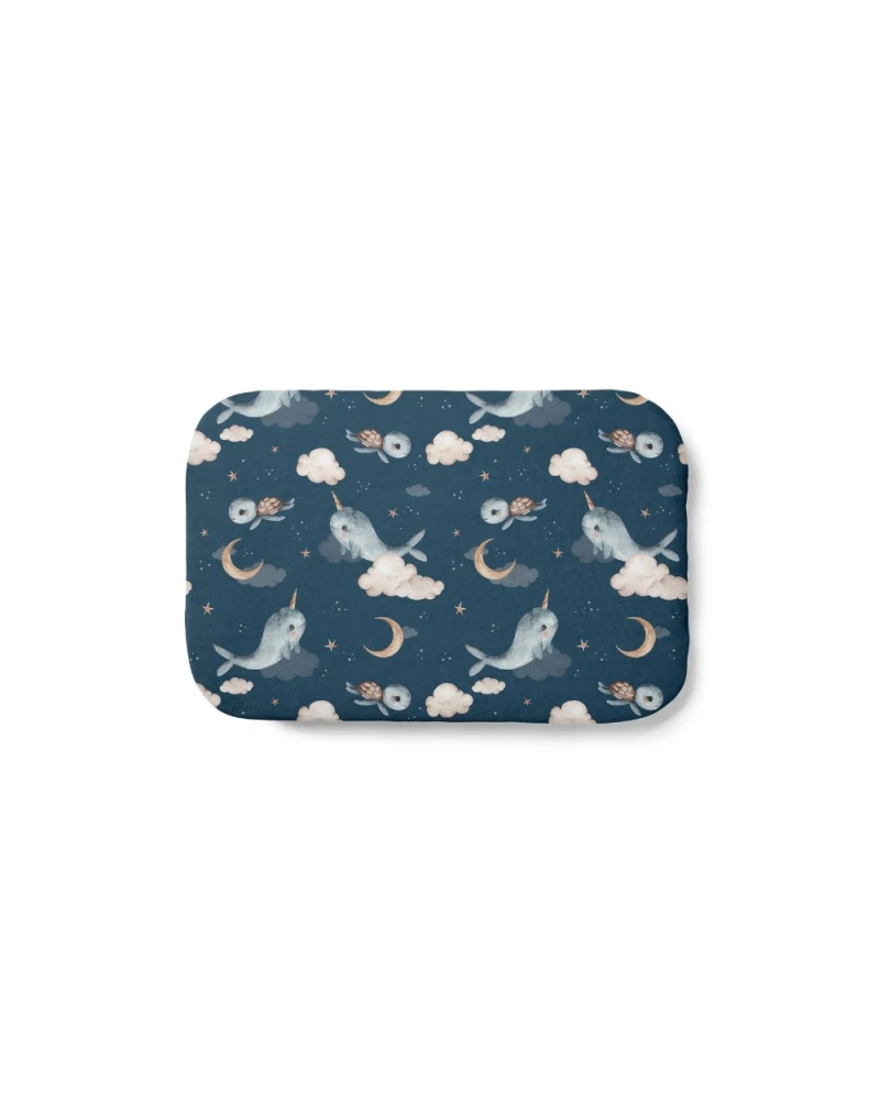 Cuscino in bambù per bambini 60x40 – Balene | Waldin