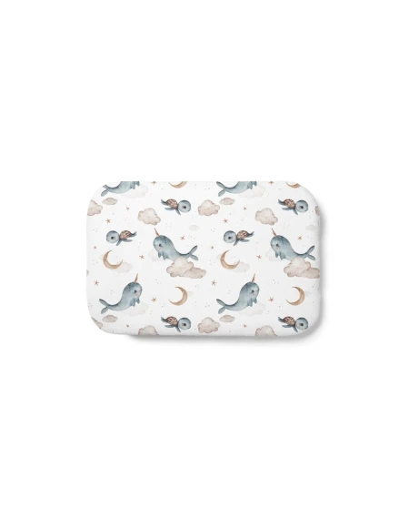 Cuscino in bambù per bambini 60x40 – Balene | Waldin