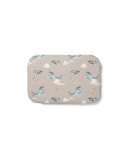 Cuscino in bambù per bambini 60x40 – Balene | Waldin