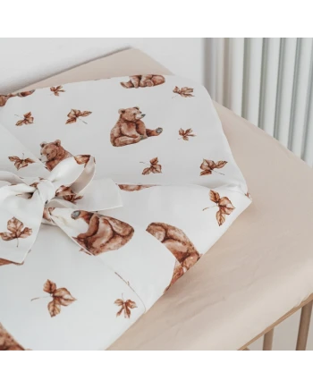 Copertina in bambù per neonati 75x75 cm + nastro per sacco nanna