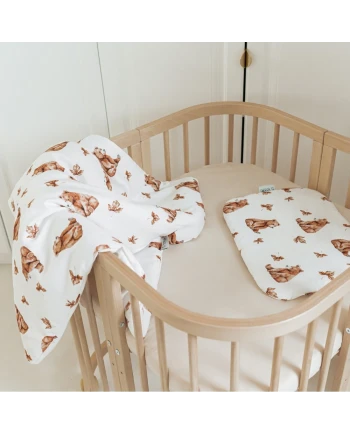 Copertina in bambù per neonati 75x75 cm + nastro per sacco nanna