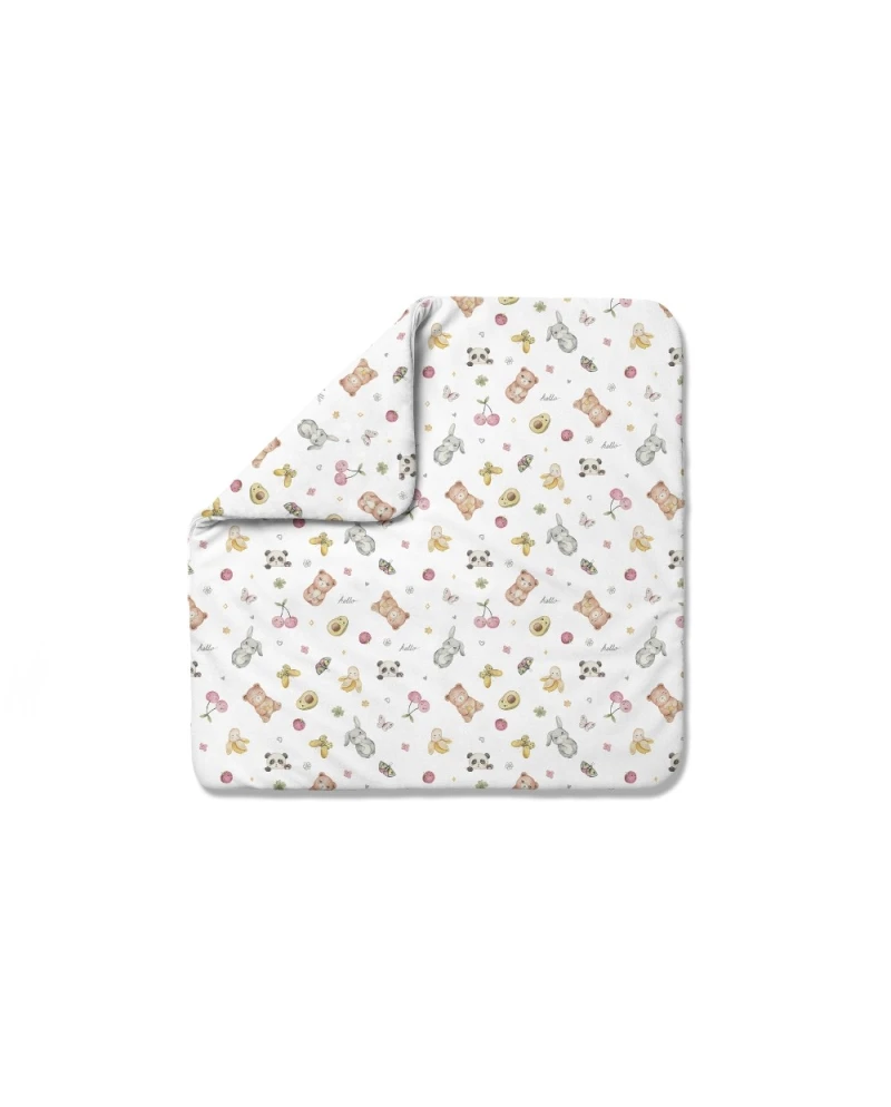 Copertina in bambù per neonati 75x75 cm + nastro per sacco nanna