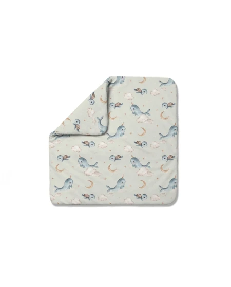 Copertina in bambù per neonati 75x75 cm + nastro per sacco nanna