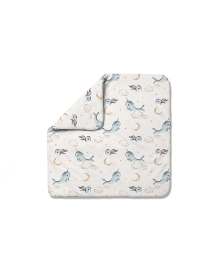 Copertina in bambù per neonati 75x75 cm + nastro per sacco nanna