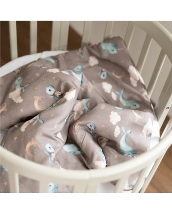 Copertina in bambù per neonati 75x75 cm + nastro per sacco nanna