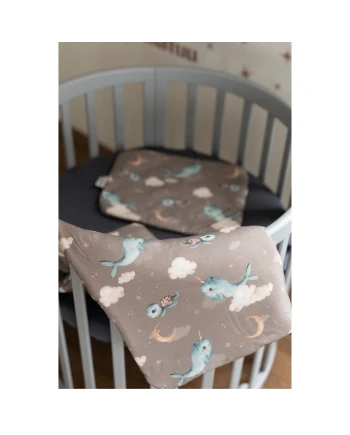 Copertina in bambù per neonati 75x75 cm + nastro per sacco nanna