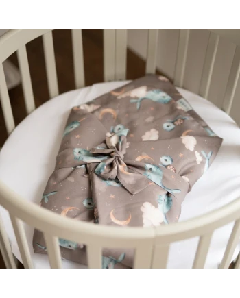Copertina in bambù per neonati 75x75 cm + nastro per sacco nanna