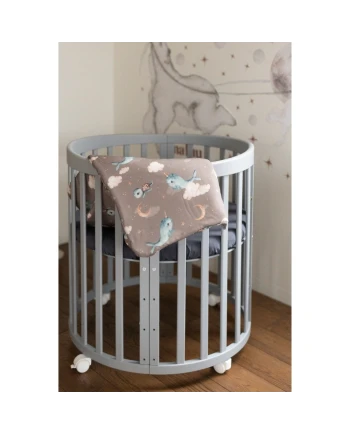 Copertina in bambù per neonati 75x75 cm + nastro per sacco nanna