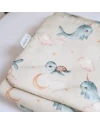 Copertina in bambù per neonati 75x75 cm + nastro per sacco nanna