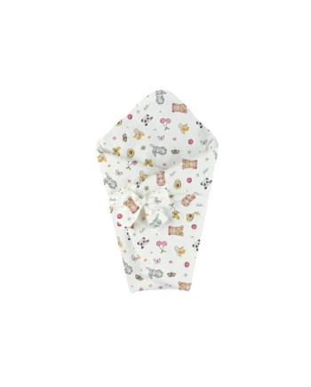 Copertina in bambù per neonati 75x75 cm + nastro per sacco nanna
