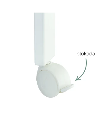 Lettino 2 in 1 con materasso - Bianco | Waldin