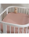 Lenzuolo con angoli in cotone 93x65 per lettino 5in1 Rosa Waldin