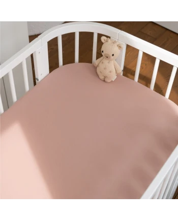 Lenzuolo con angoli in cotone 93x65 per lettino 5in1 Rosa Waldin