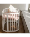 Lenzuolo con angoli in cotone 93x65 per lettino 5in1 Rosa Waldin