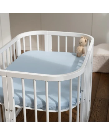 Lenzuolo con angoli in cotone biologico 93x65 per lettino 5in1 Waldin