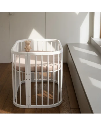 Lenzuolo con angoli in cotone 93x65 per lettino 5in1 Waldin
