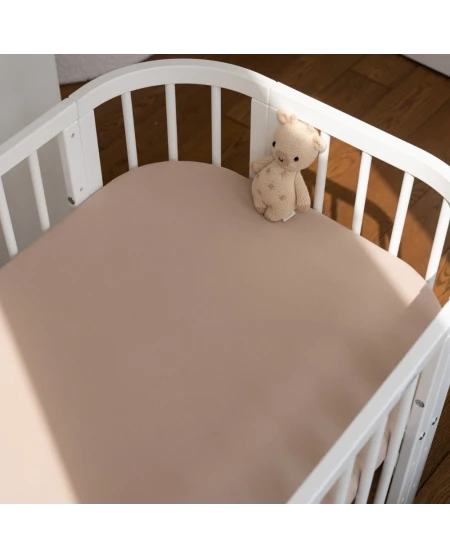 Lenzuolo con angoli in cotone 93x65 per lettino 5in1 Waldin