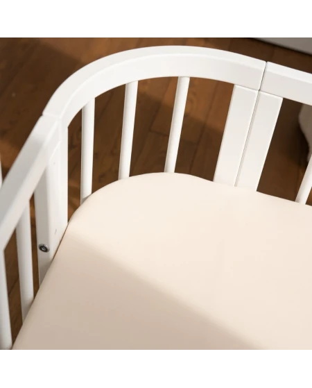 Lenzuolo con angoli in cotone biologico 93x65 per lettino 5in1 | Waldin