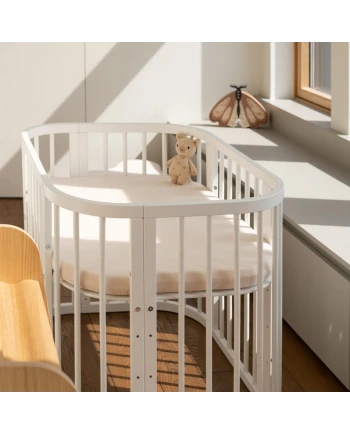 Lenzuolo con angoli in cotone biologico 93x65 per lettino 5in1 | Waldin