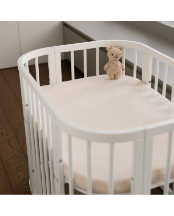 Lenzuolo con angoli in cotone biologico 93x65 per lettino 5in1 | Waldin