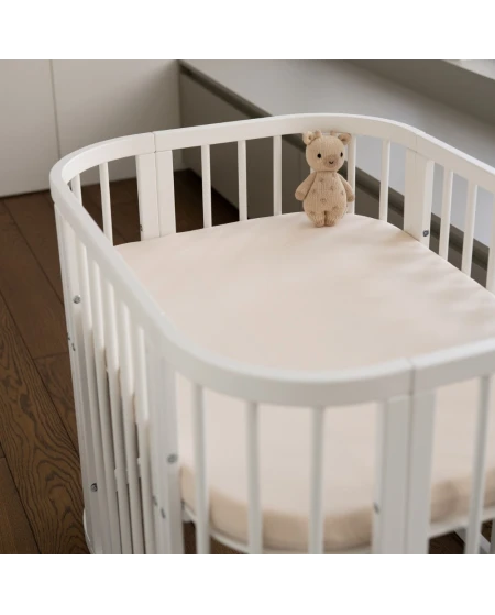 Lenzuolo con angoli in cotone biologico 93x65 per lettino 5in1 | Waldin