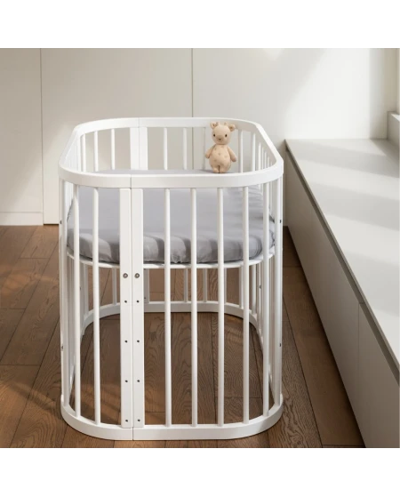 Lenzuolo con angoli in cotone 93x65 per lettino 5in1 | Waldin