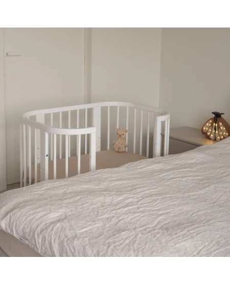 Lettino 5in1 con opzione materasso e culla - Bianco | Waldin