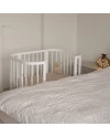 Lettino bianco 5 in 1 con culla | Waldin